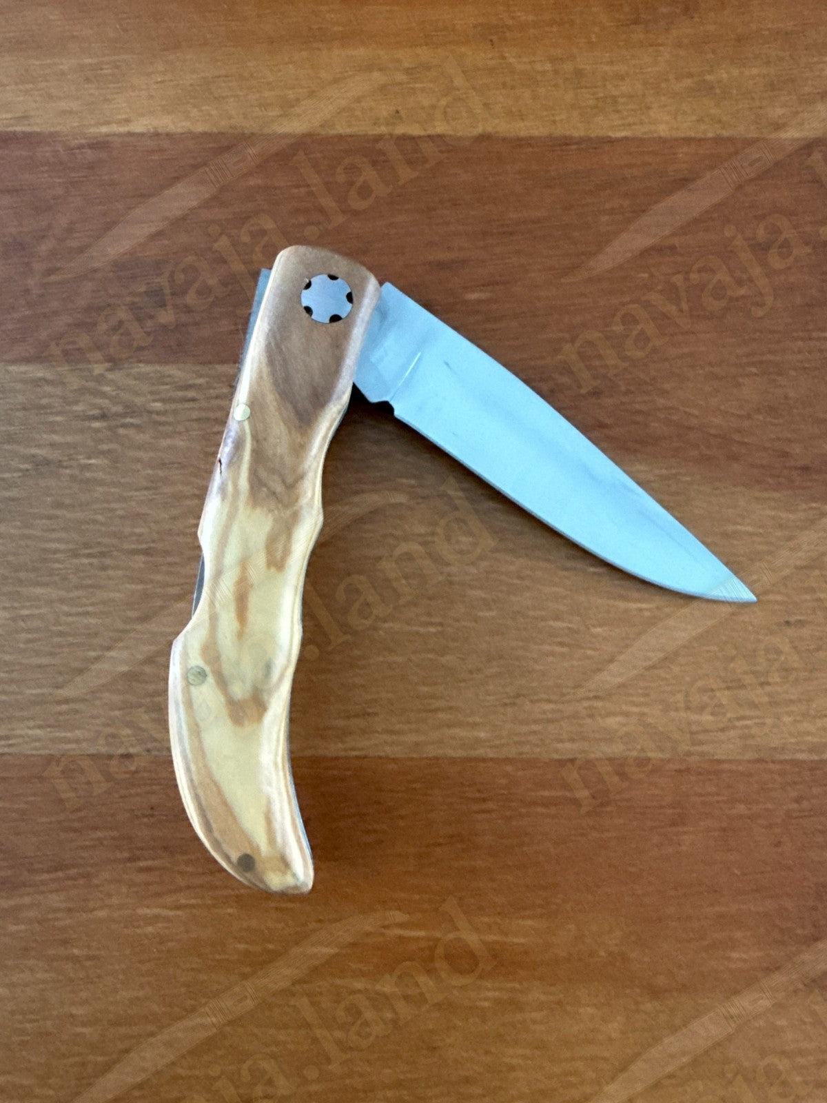 3.15” Joker Pointer Camping Folding Knife (Olive Wood Handle) Handmade in Spain