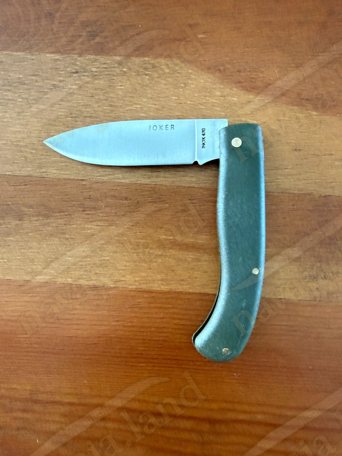 Joker Antaño Pocket Knife 3.54” 420 Steel Blade Green Fiber Handle From Spain