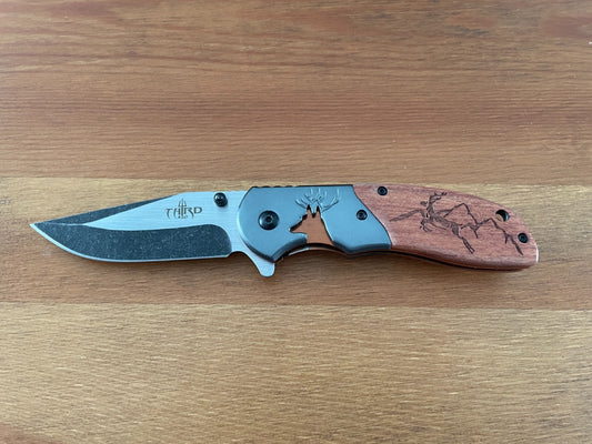 3.5" 420 Stain Steel Blade Pocket Knife Navaja Pocket Clip Assisted Opening