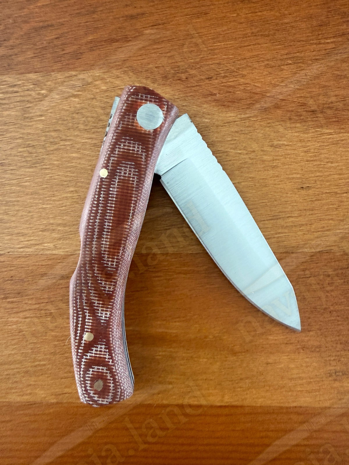 3.15” Joker Ranchera Lockback Folding Knife (Brown Micart Handle) Handmade Spain