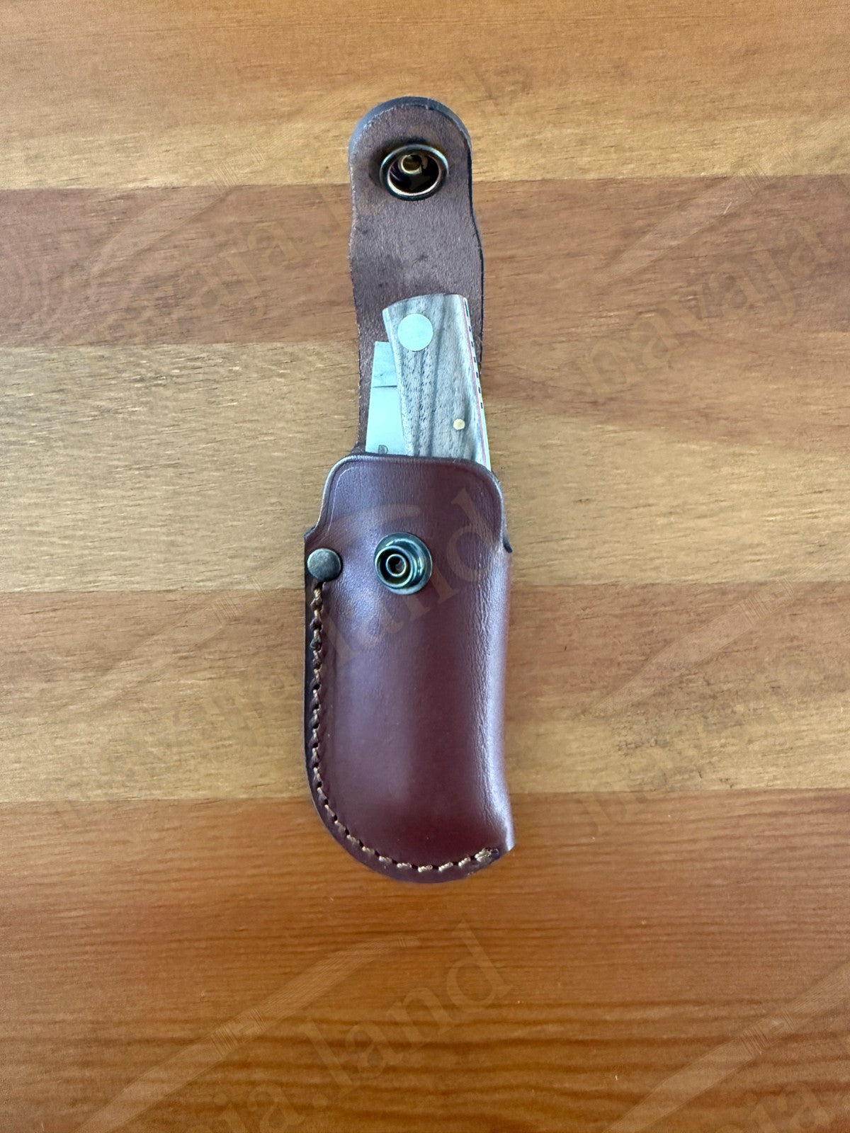 Joker BECADA Knife – 3.15” Sandvik 14C28N Blade | Walnut Handle | Leather Sheath