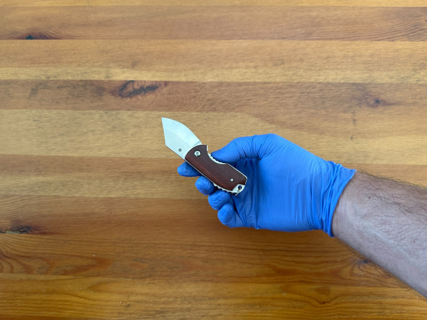 1.8" Blade Navaja Small Pocket Knife Stainless Wood Scales Liner Lock Keychain