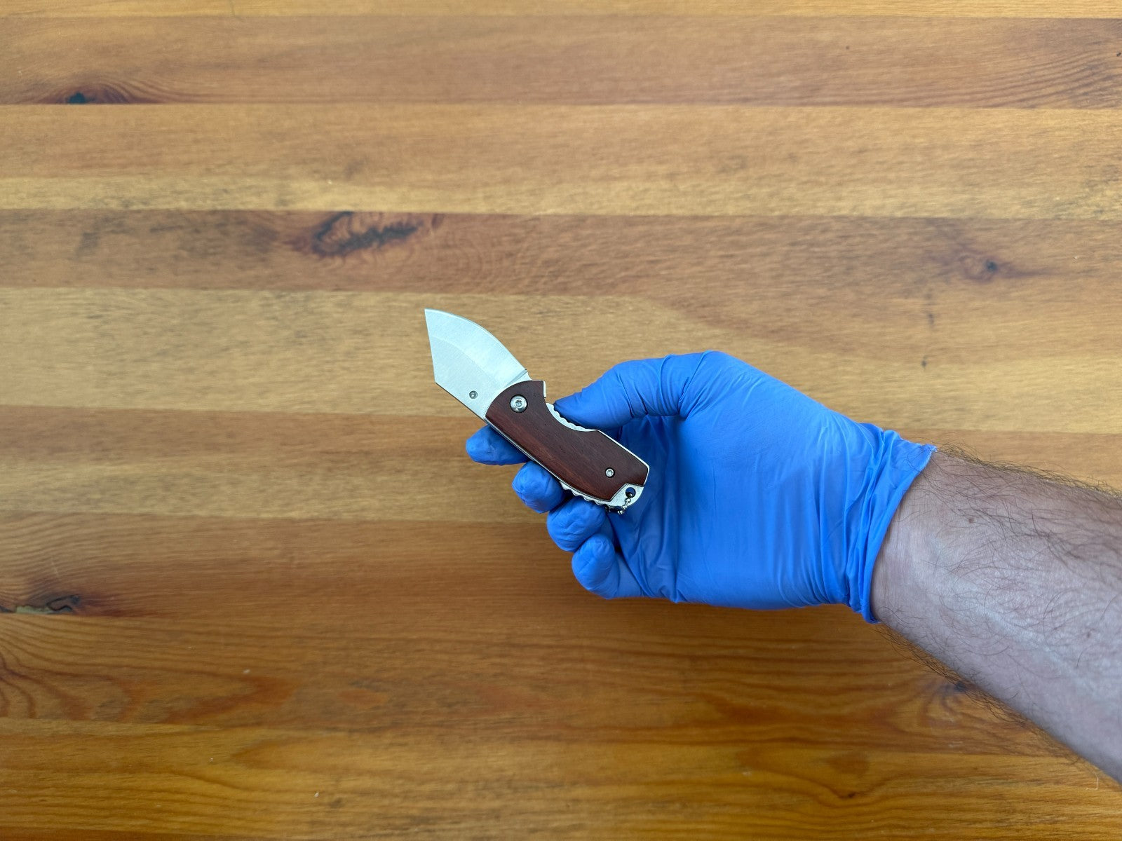 1.8" Blade Navaja Small Pocket Knife Stainless Wood Scales Liner Lock Keychain