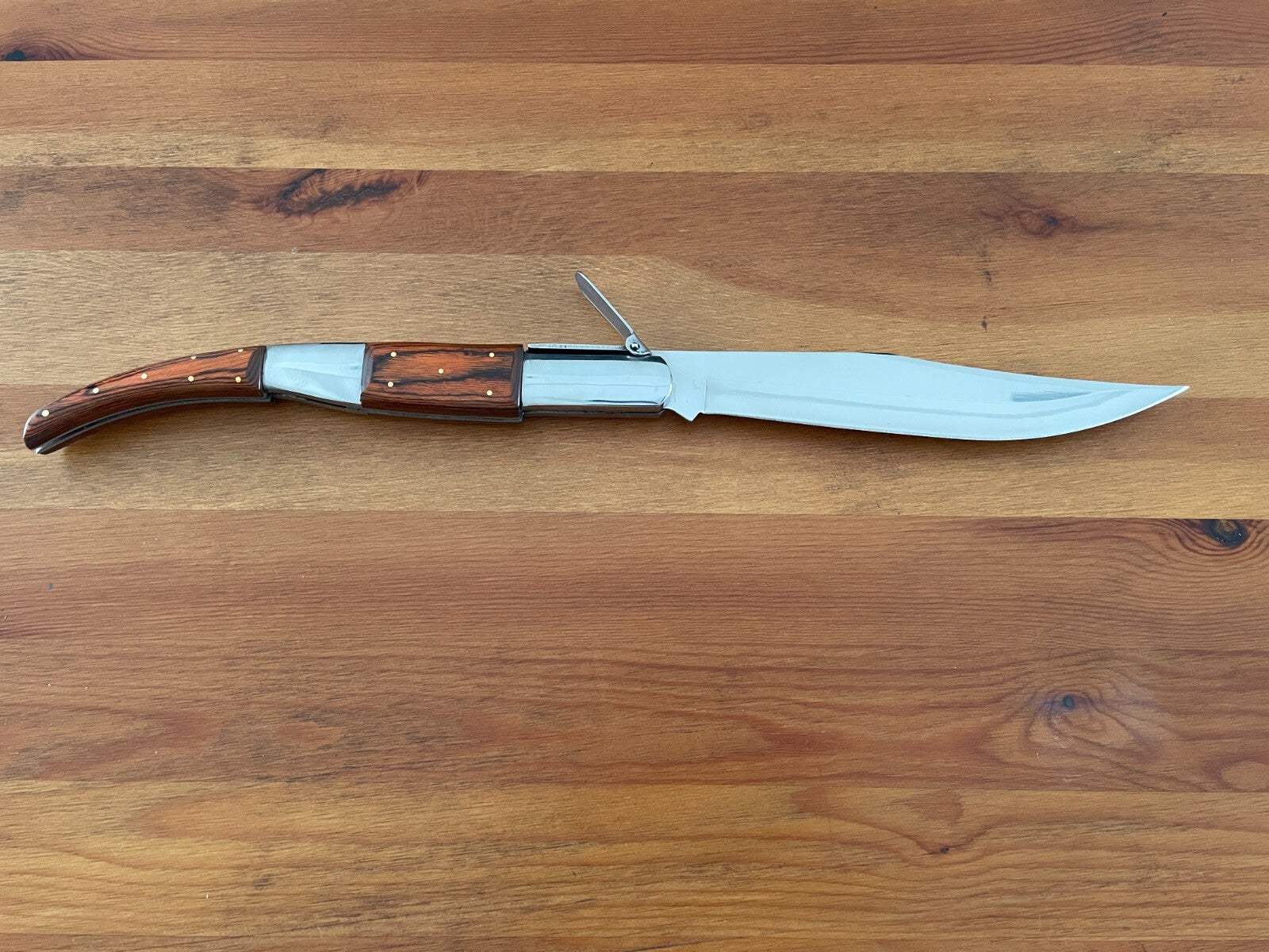 8.5" Arabian Style Navaja Folding Pocket Long Knife Red Scales From Spain