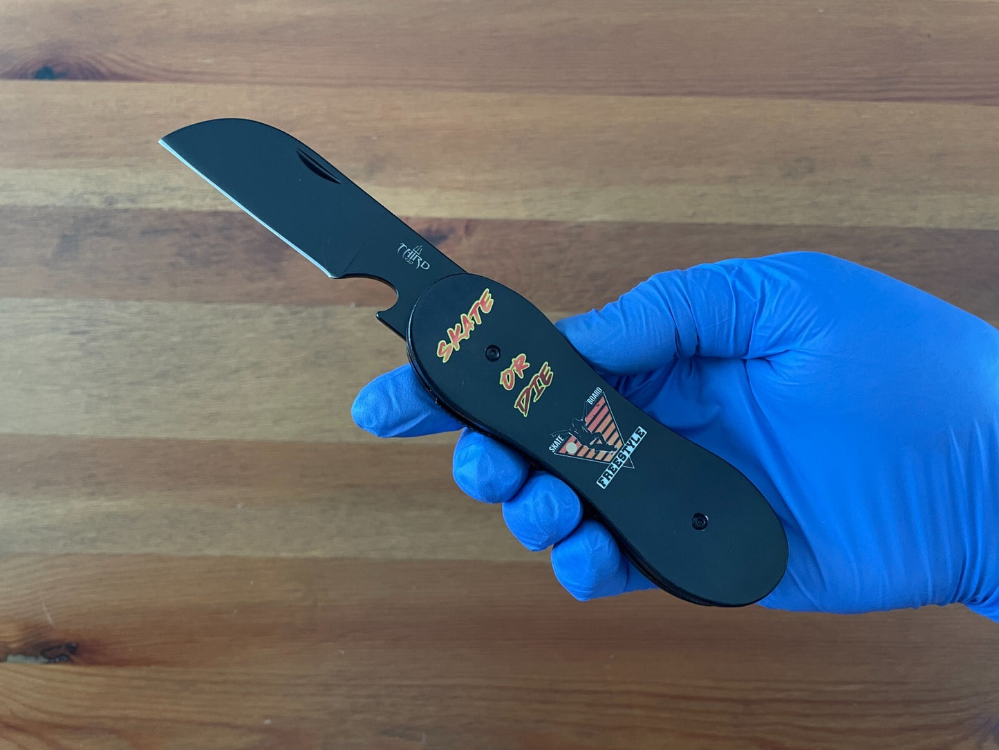 3.14 in. Navaja Skate Board Pocket Knife Bottle Opener Liner Lock From Spain