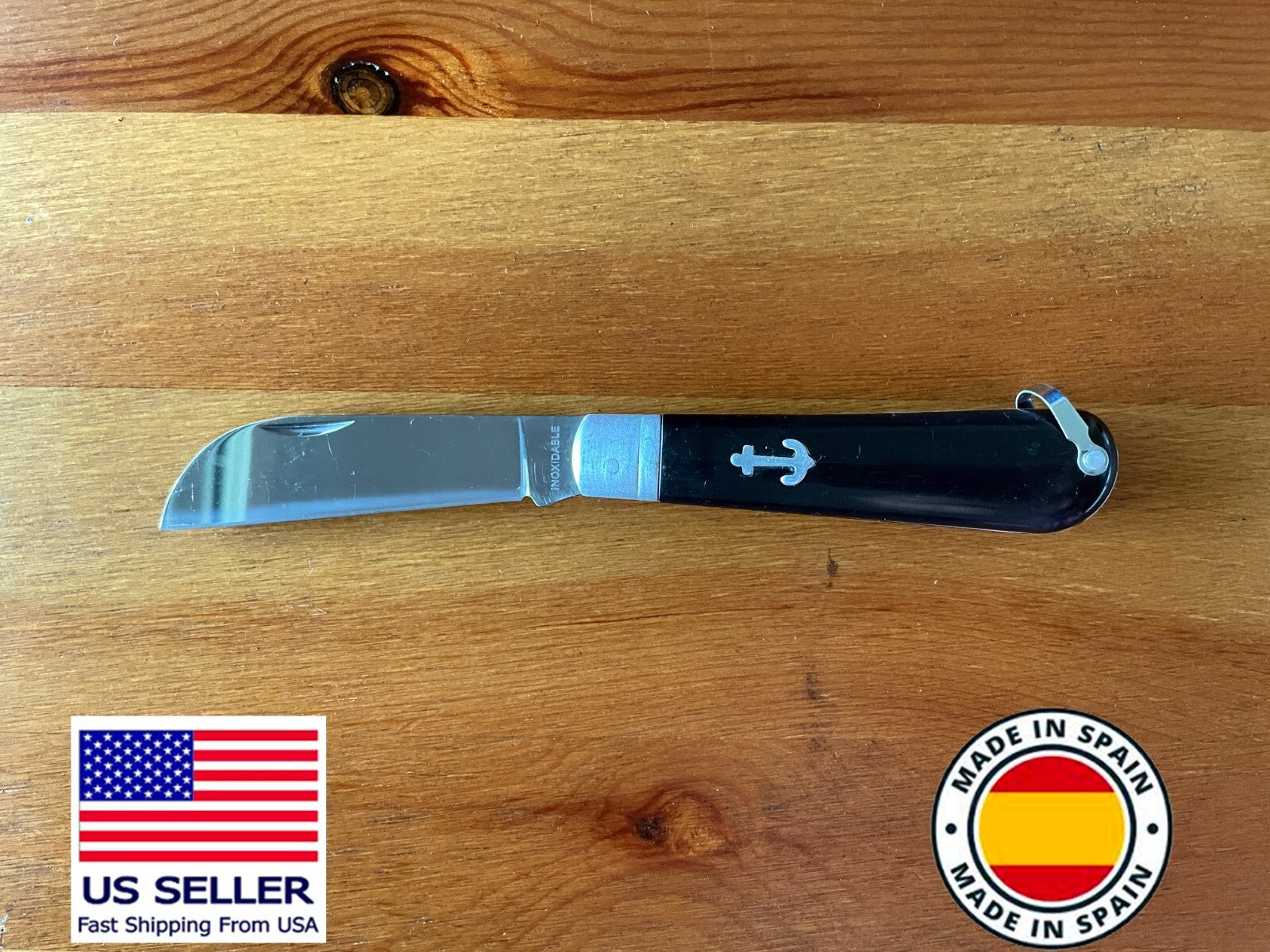 3.14" Sailor Pocket Knife Parrot Tip Plastic Handle Ships from USA Made in Spain