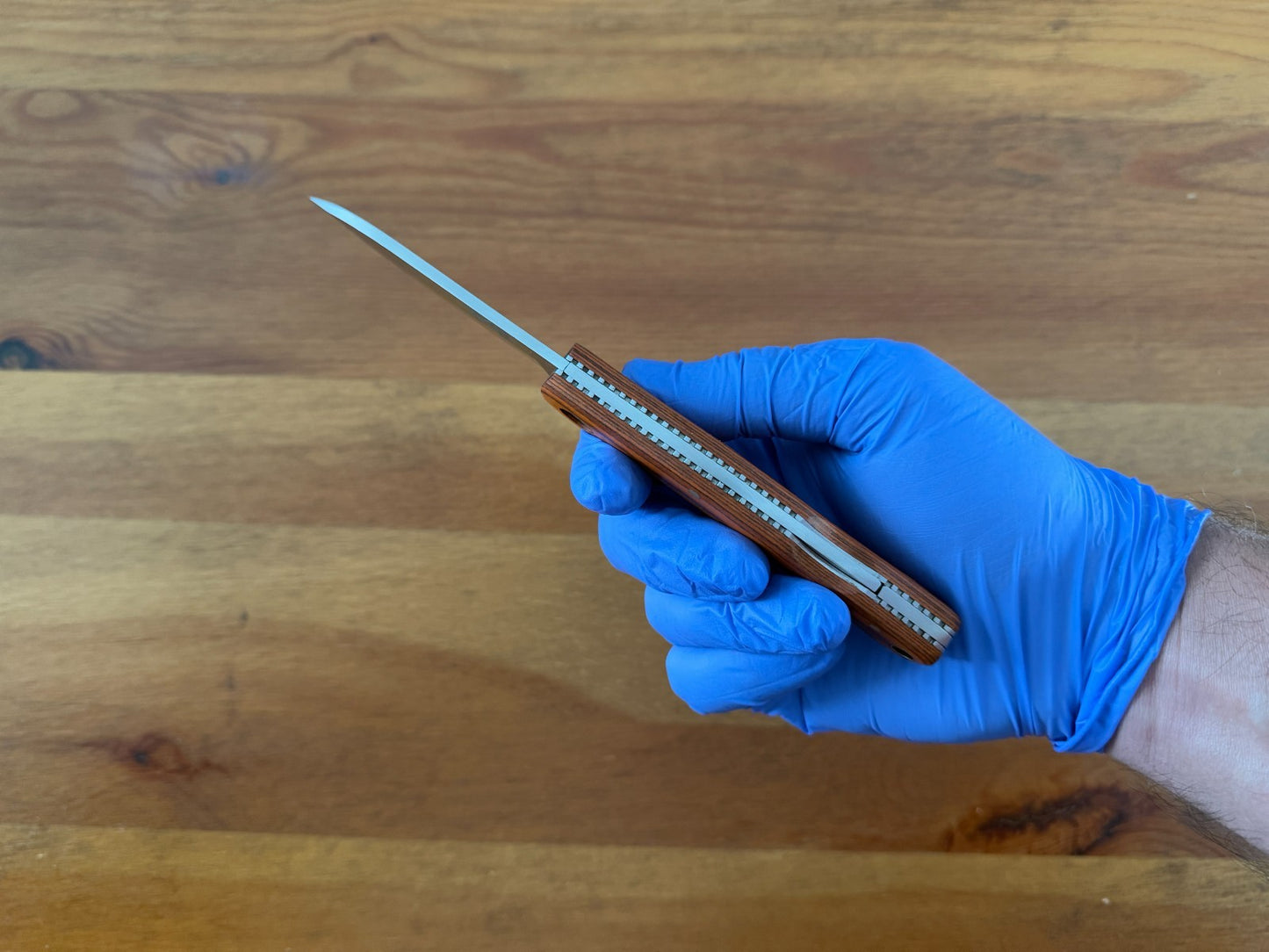 Folding Knife 7.8 cm (3 in) Stainless Steel Blade Lockback Pakkawood Handle