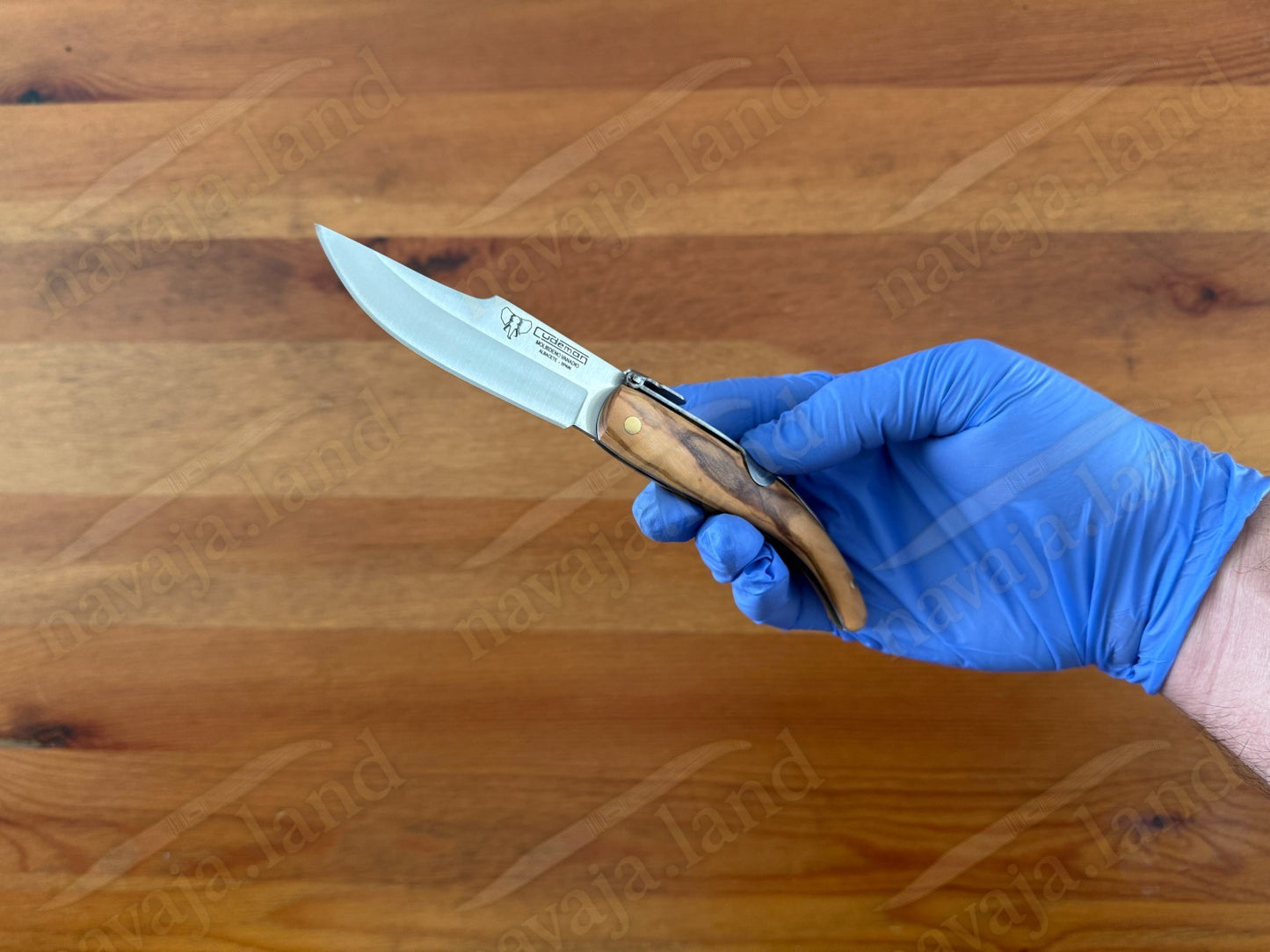 Cudeman Albaceteña 380-L Folding Knife – Olive Wood Handle | Molybdenum Vanadium