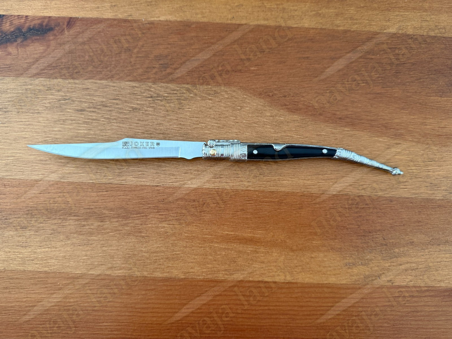 4.1” Albacete Navaja Joker Stiletto Knife Zamak Handle Handmade Slipjoint Spain