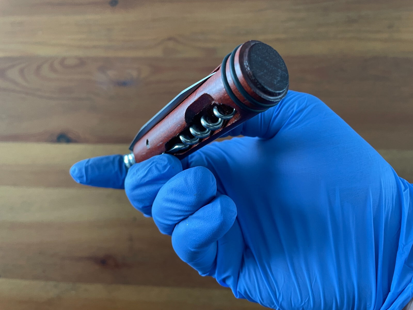 3.14" Andre Verdier Navaja Coyote Mahogany Handle Corkscrew From France