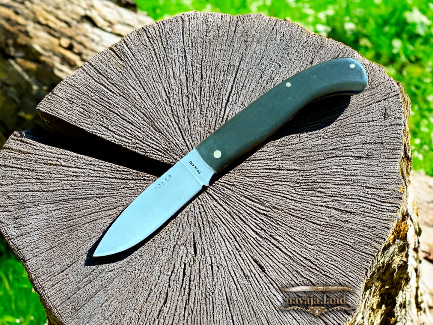 Joker Antaño Pocket Knife 3.54” 420 Steel Blade Green Fiber Handle From Spain