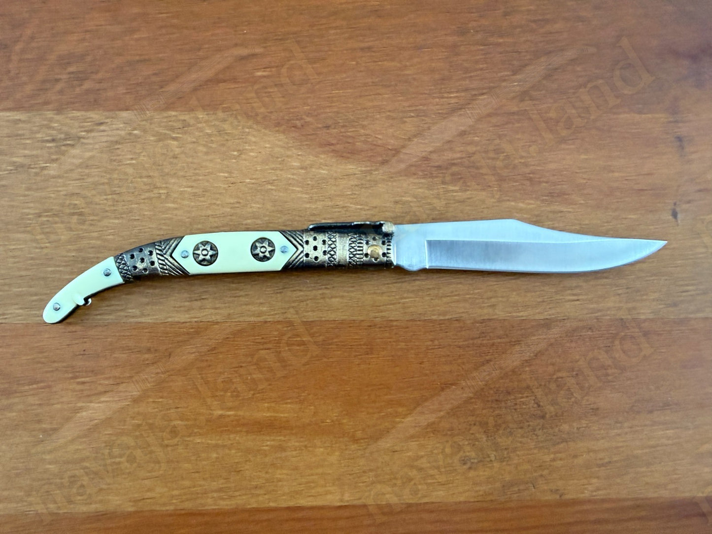 3.5” Albacete Navaja Joker Arabian Knife Zamak Handle Handmade Slipjoint Spain