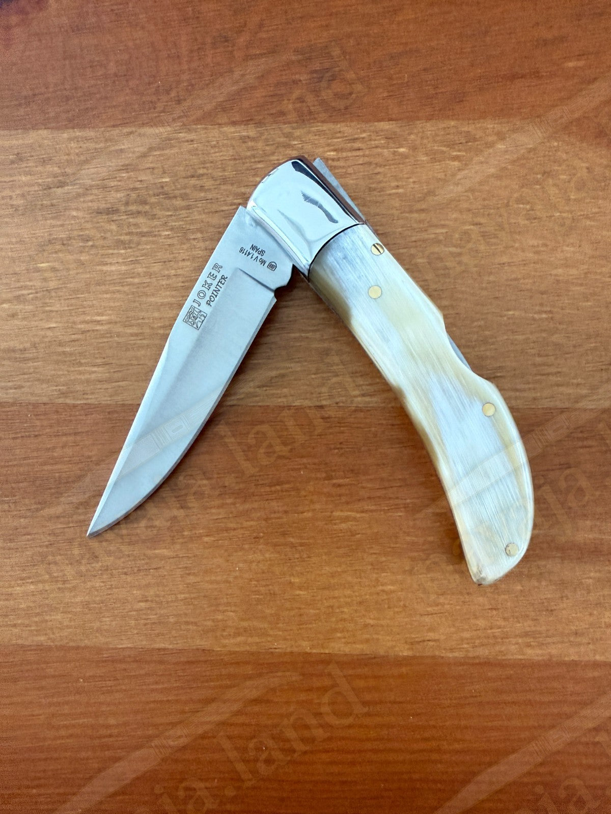 3.14” Joker Pointer Camping Folding Knife (Bullhorn Scales) Handmade in Spain