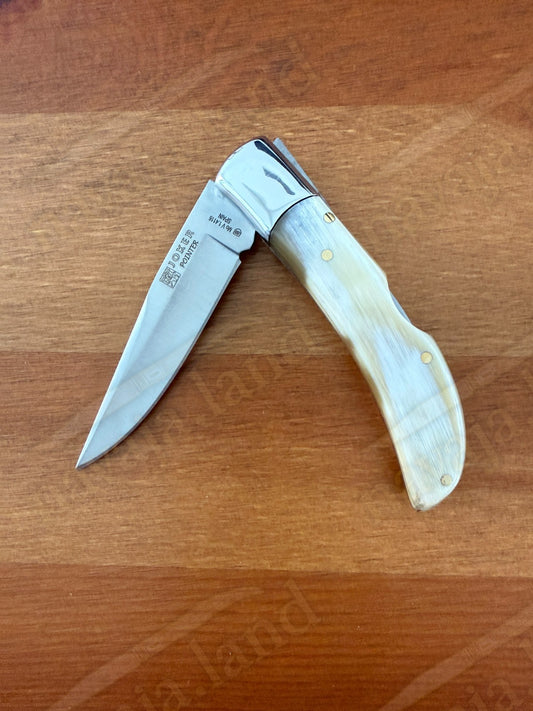 3.14” Joker Pointer Camping Folding Knife (Bullhorn Scales) Handmade in Spain