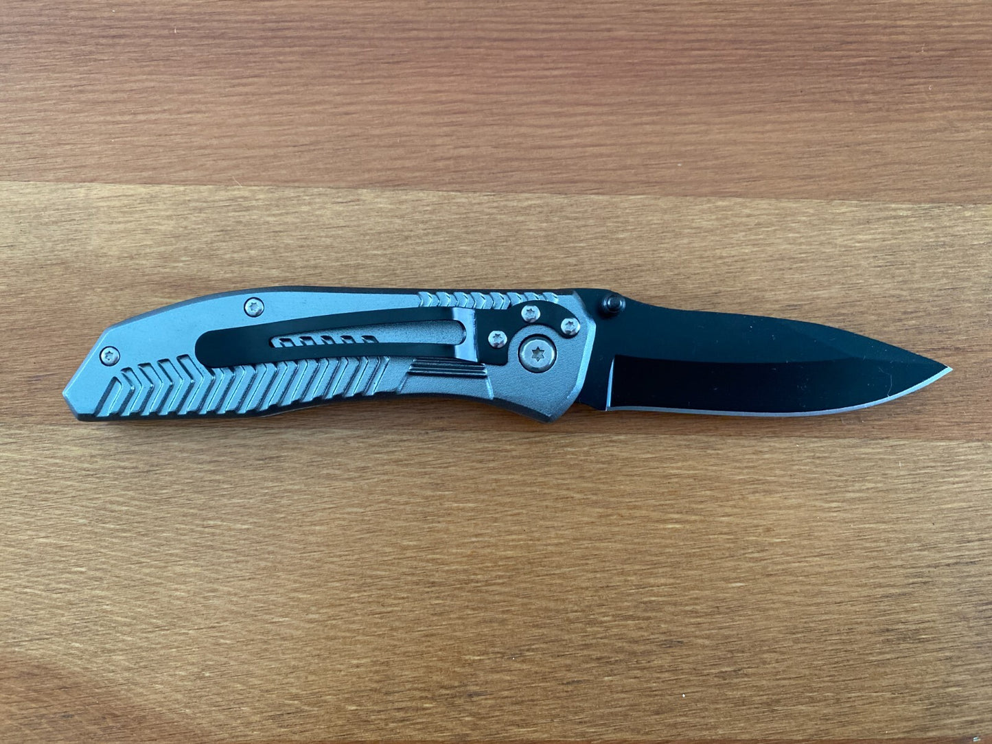 3.34" Stainless Blade Tactical Pocket Knife Aluminum Handle Pocket Clip