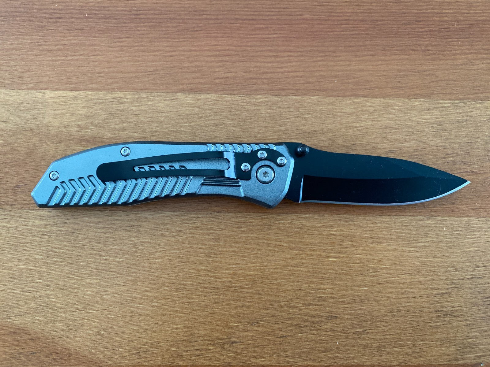 3.34" Stainless Blade Tactical Pocket Knife Aluminum Handle Pocket Clip