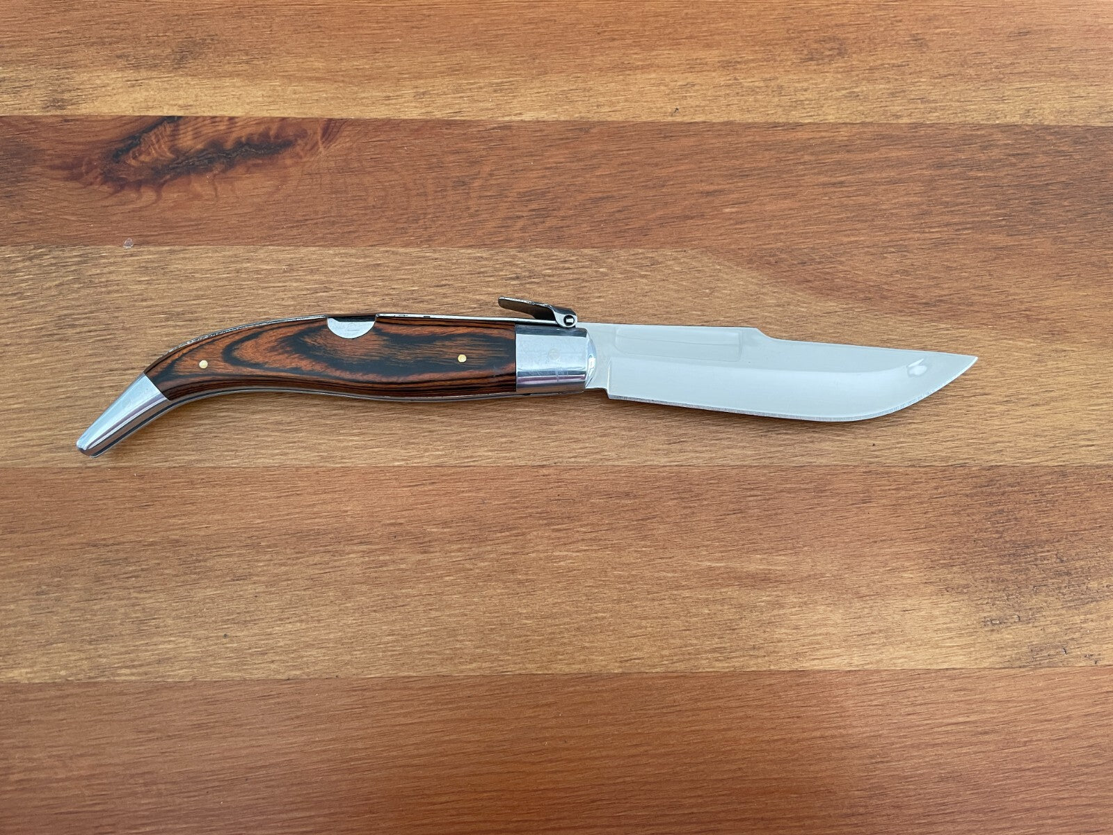 4.2” Spanish Navaja Teja Albacete Pocket Knife Red Stamina Scales - USA Seller