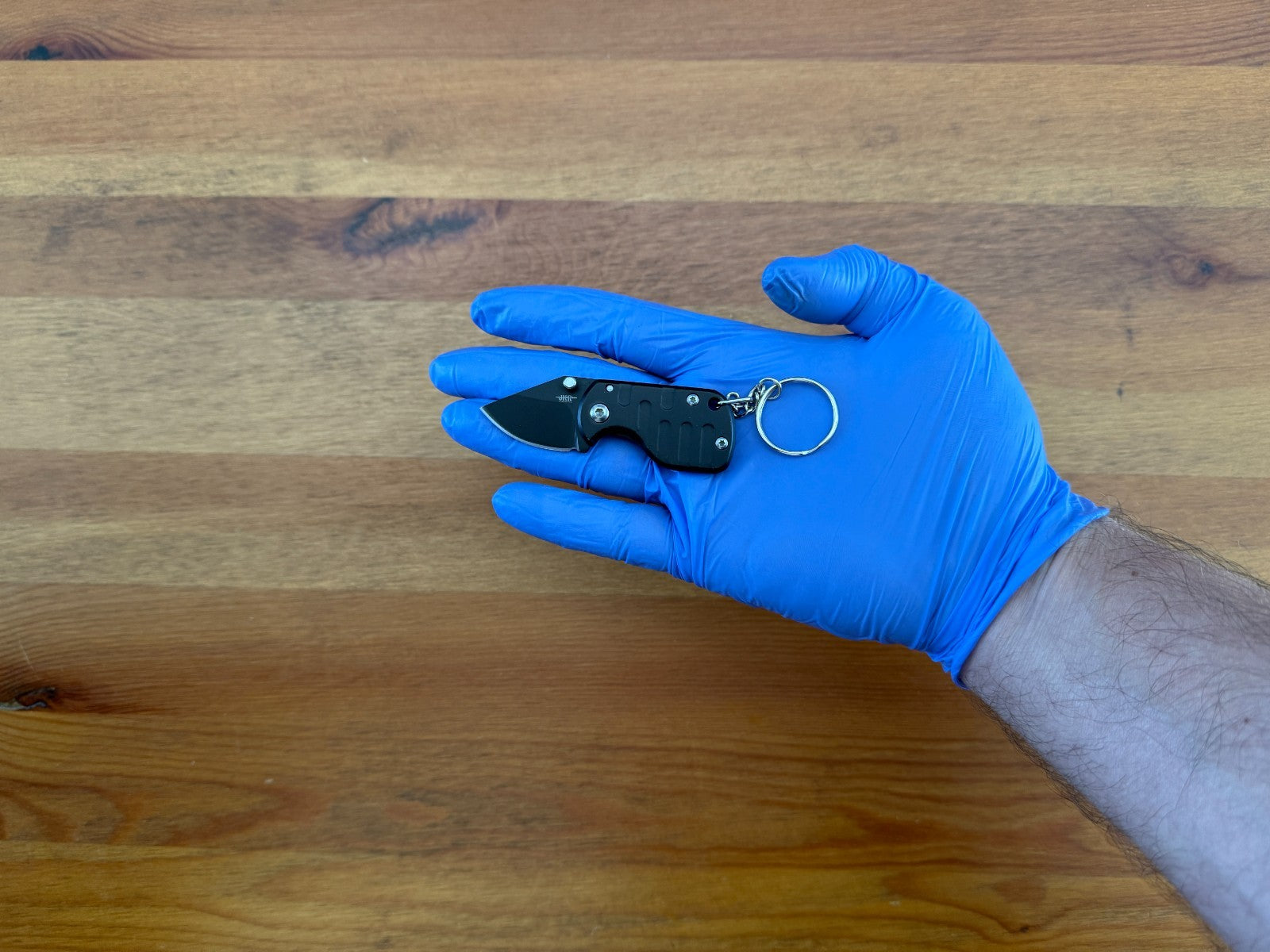 1.2" Stainless Steel Blade Keychain Mini Folding Knife Liner Lock Black - Spain