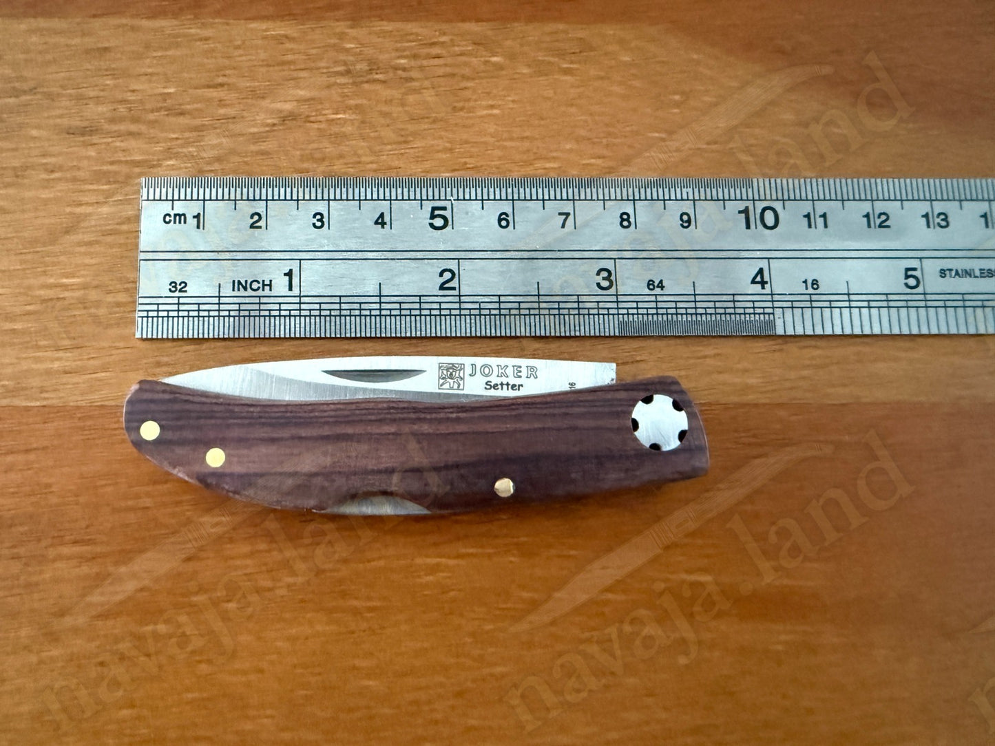 2.5” Joker Setter Hunting Folding Knife (Rosewood Handle) Lockback From Spain