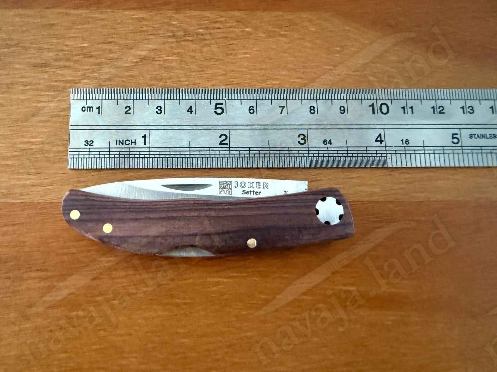 2.5” Joker Setter Hunting Folding Knife (Rosewood Handle) Lockback From Spain