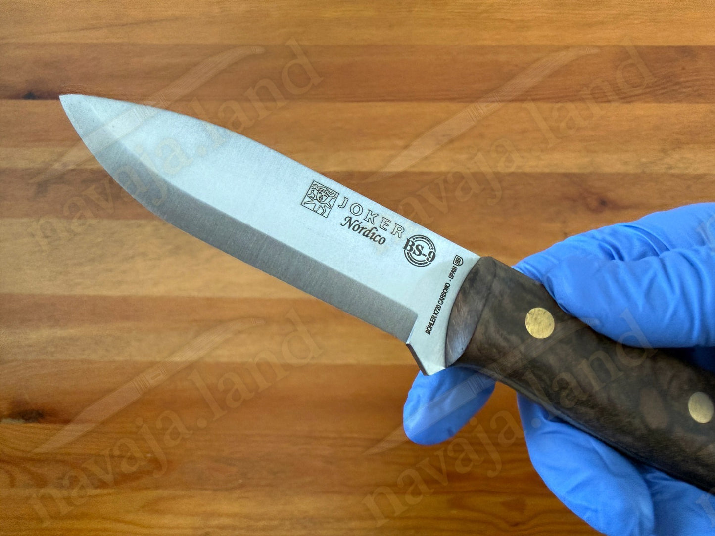 Joker Nordico Bushcraft Fixed Knife 3.9" Böhler K720 Carbon Steel Walnut Handle