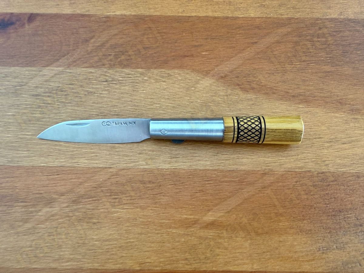 2.75" CQ Taramundi Pocket Knife Chestnut Wood Handle Liner Lock Made in Spain