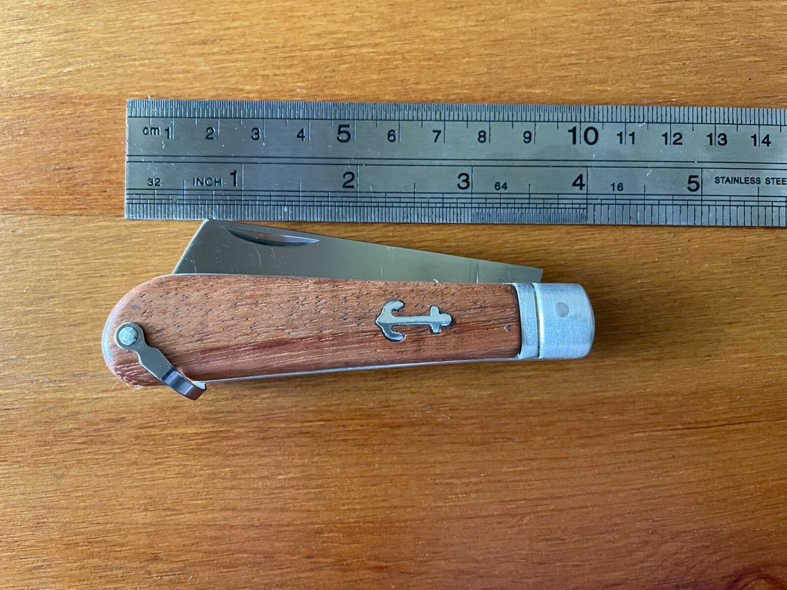 3.14" Sailor Pocket Knife Cut Tip Wood Handle Ships from USA Made in Spain