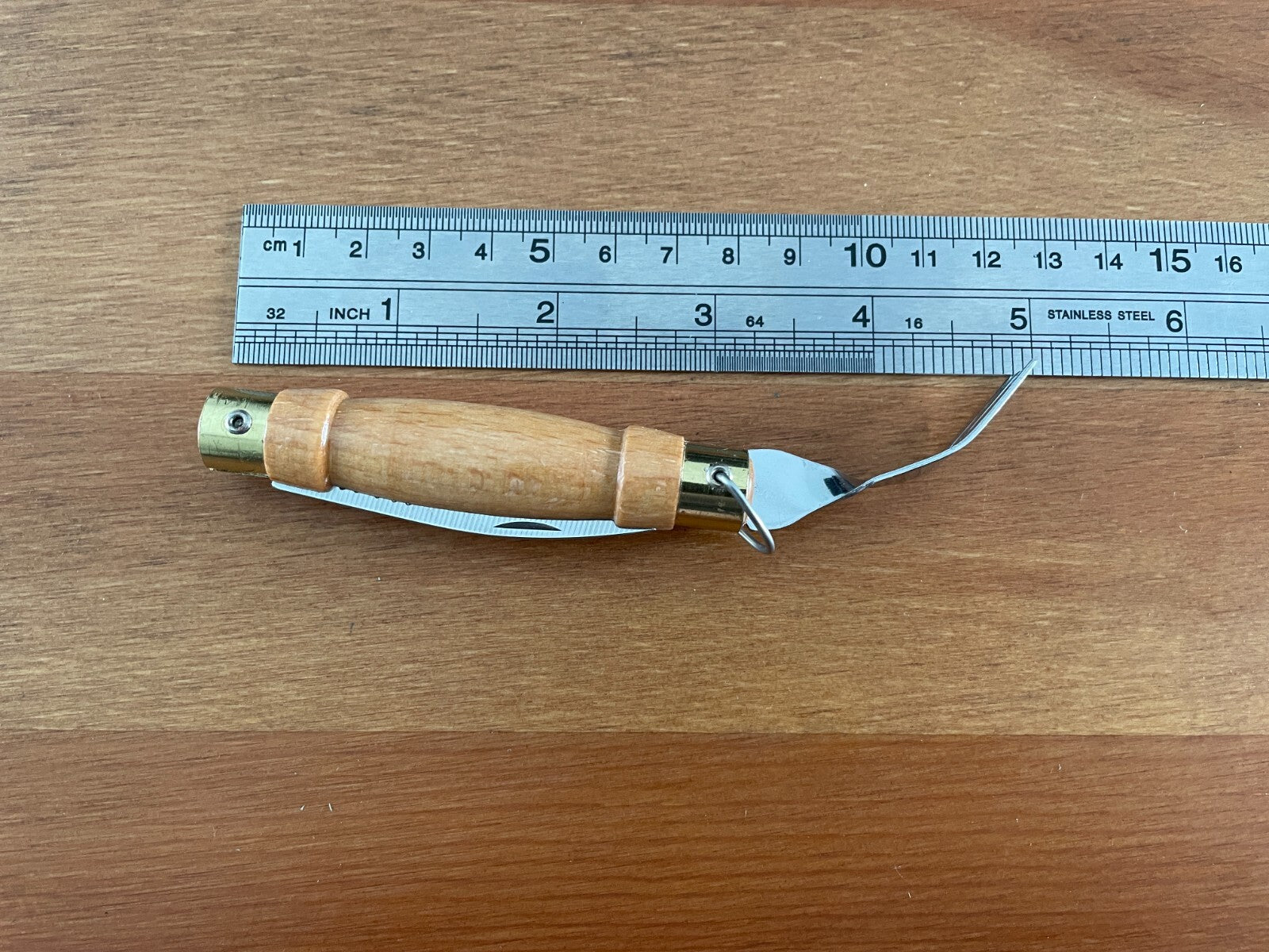 2.16" Portuguese Navaja MAM with Fork Inox-Palacoulo Wood Handle - USA Seller