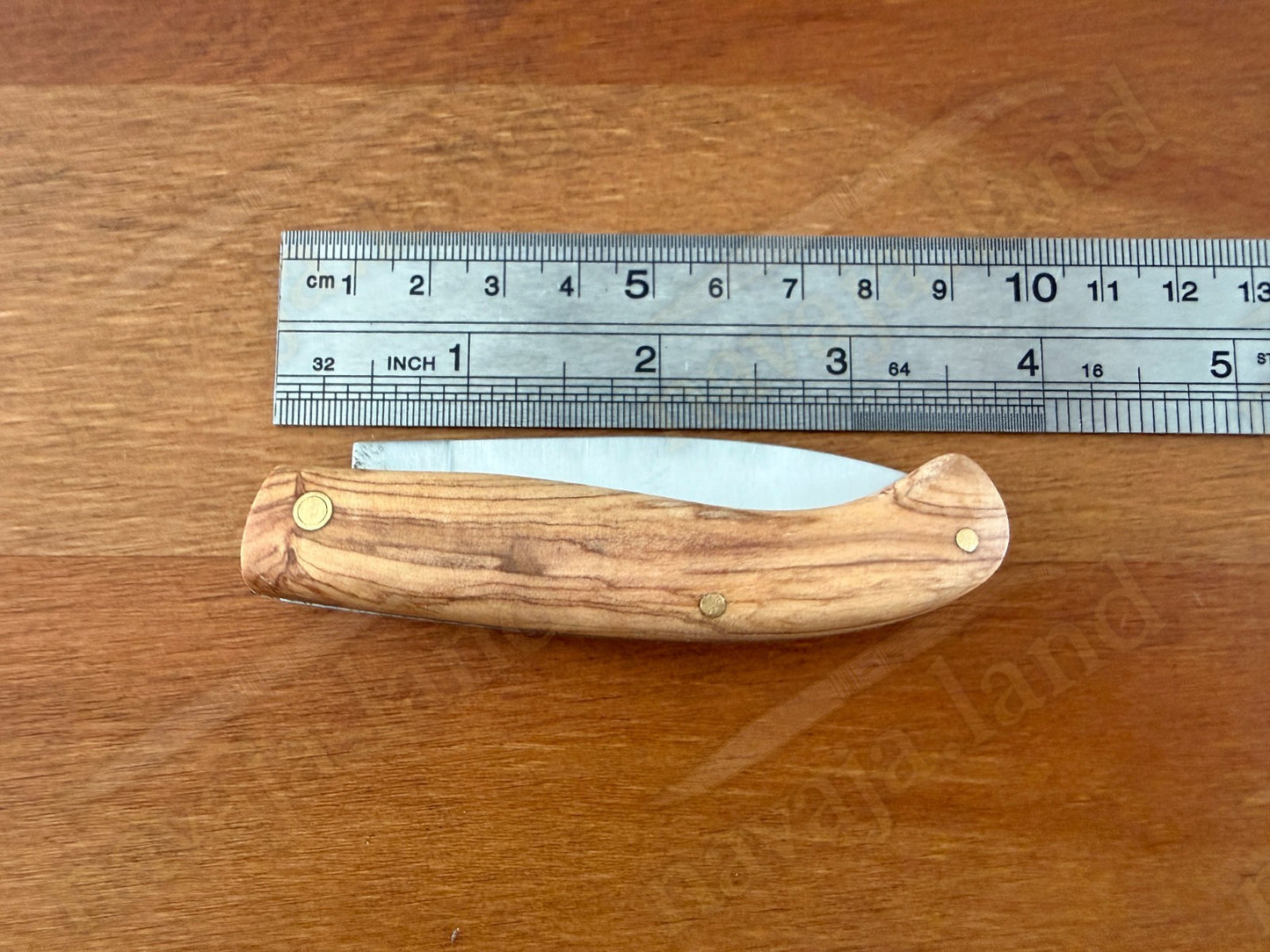 2.75” Joker Antaño Camping Folding Knife (Olive Wood Handle - Spanish Flag)