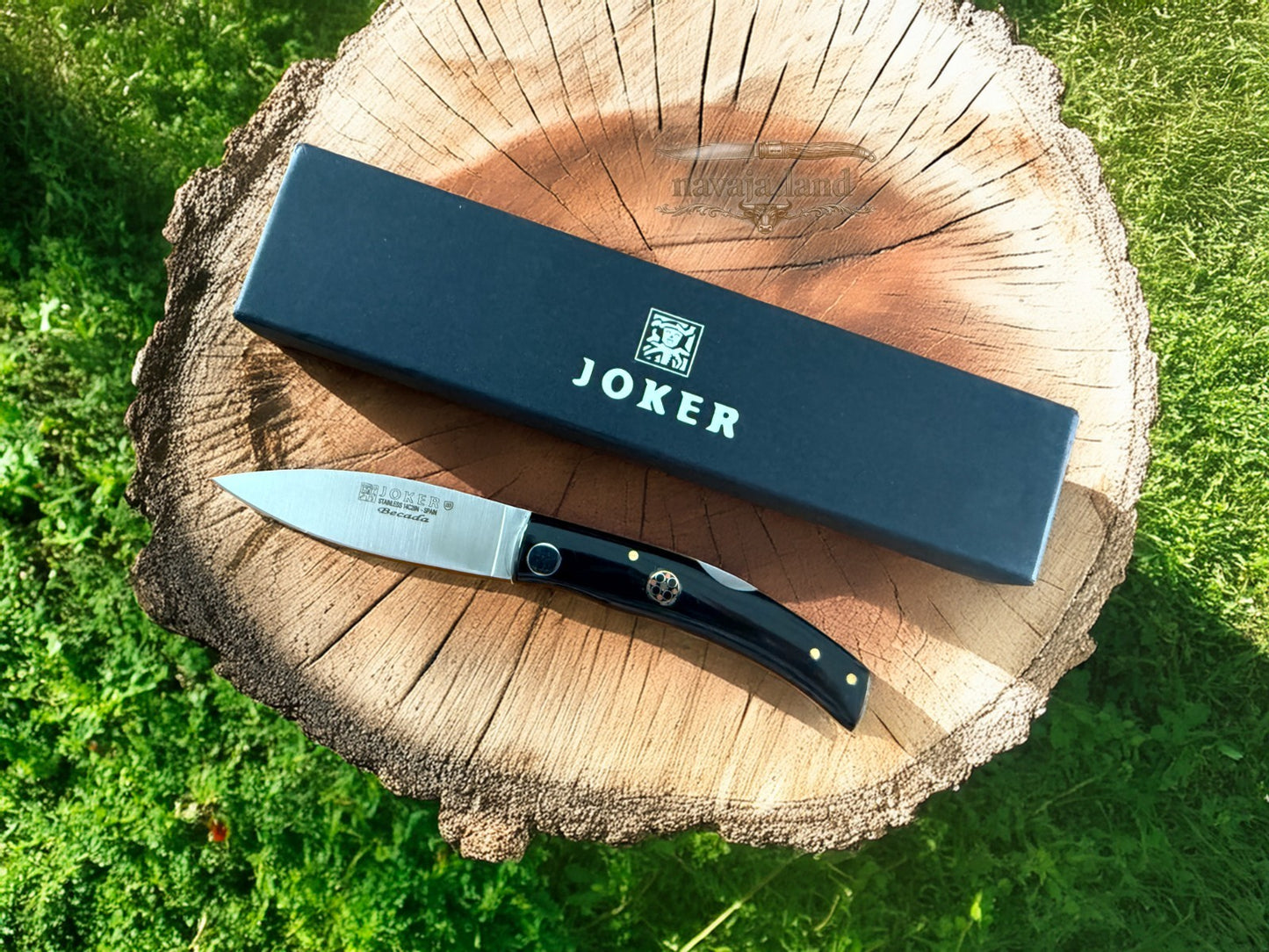 Joker BECADA Knife 3.15” Sandvik 14C28N Blade | Buffalo Horn | Lockback | Spain