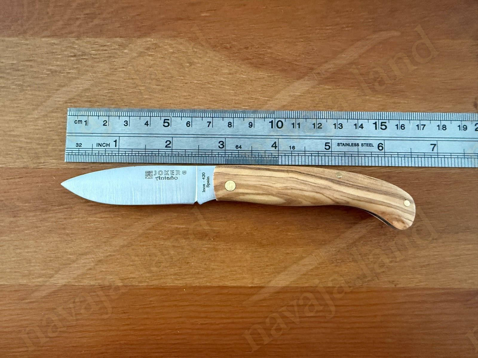 2.75” Joker Antaño Camping Folding Knife (Olive Wood Handle) Handmade in Spain