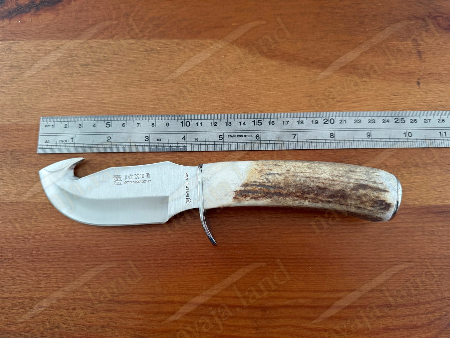 Joker Desmogue-D Skinning Knife 4.33” MOVA Blade Deer Antler Handle From Spain