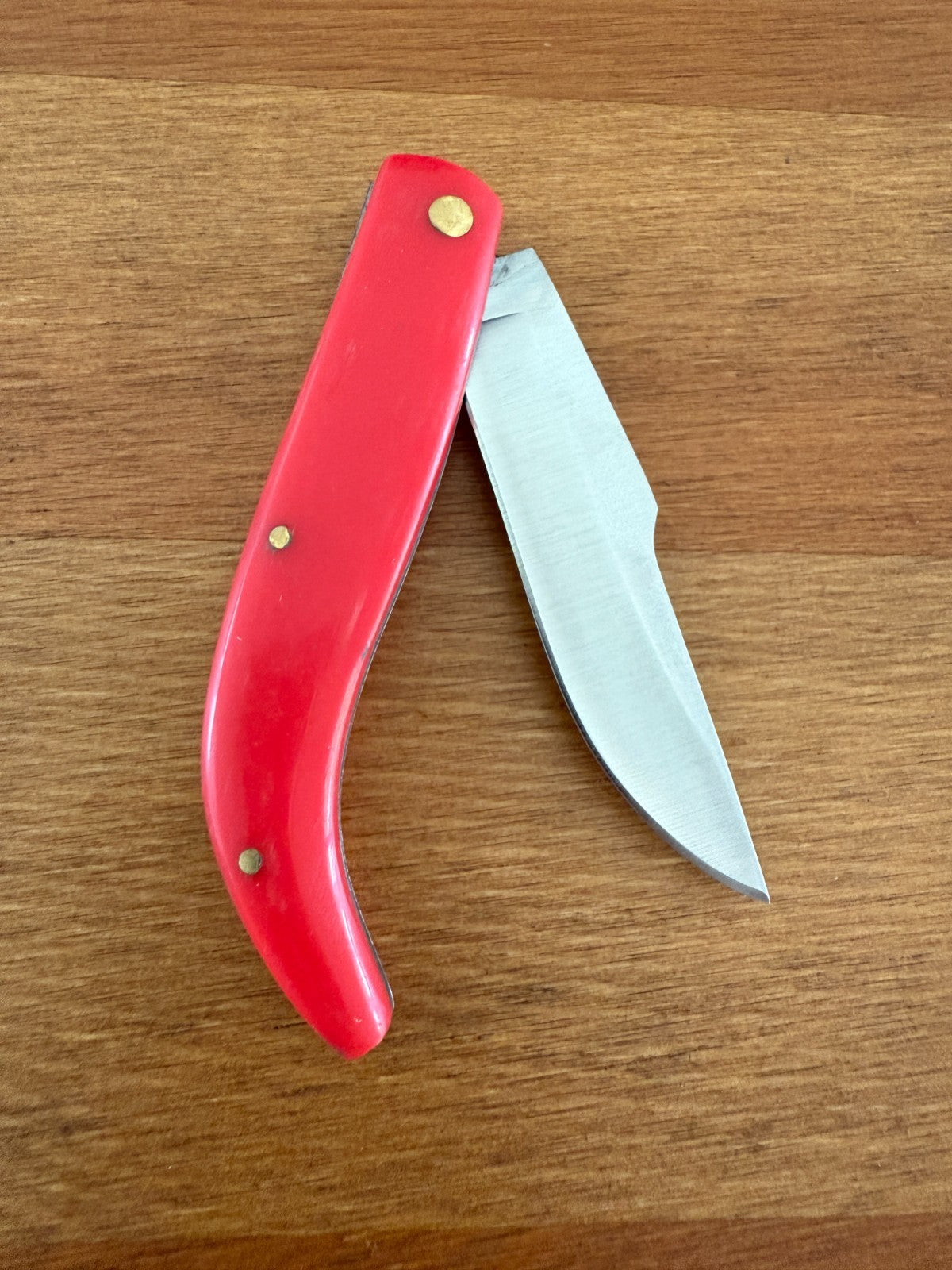 2.76" 440 Stainless Steel Blade Pocket Knife ABS Handle Spanish Flag Colors