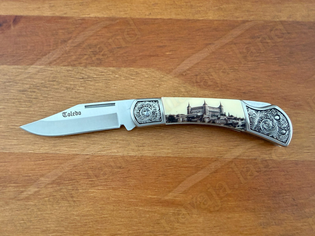 Alcazar de Toledo Folding Knife – 3.15” Stainless Steel Blade Lockback Mechanism