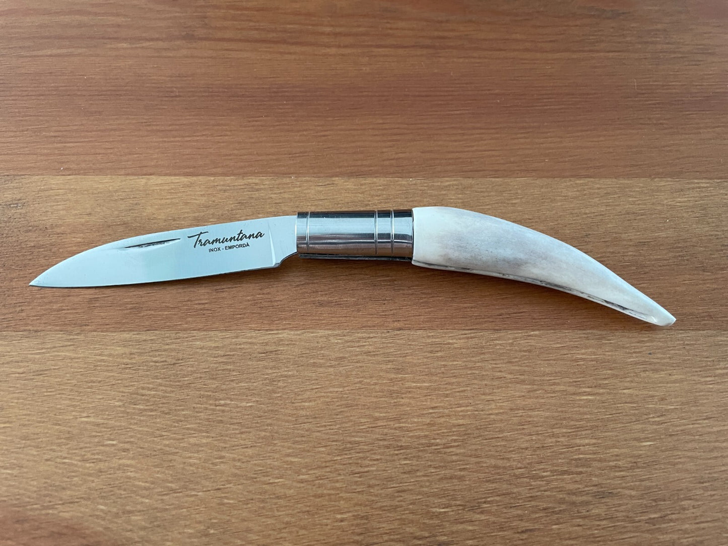 3.15" 420 Steel Navaja Gallega Tramuntana Knives Polished Staghorn Handle