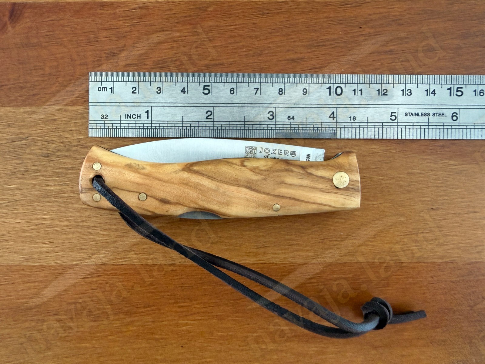 3.15” Joker Artica Bushcraft Folding Knife (Olive Wood Handle) Handmade Spain