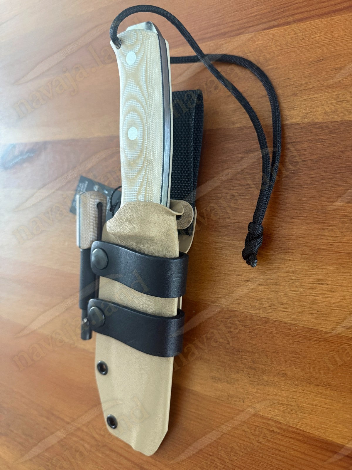 Joker Nomad Survival / Camp Knife 5.12" Böhler N695 Steel Beige Micarta Handle