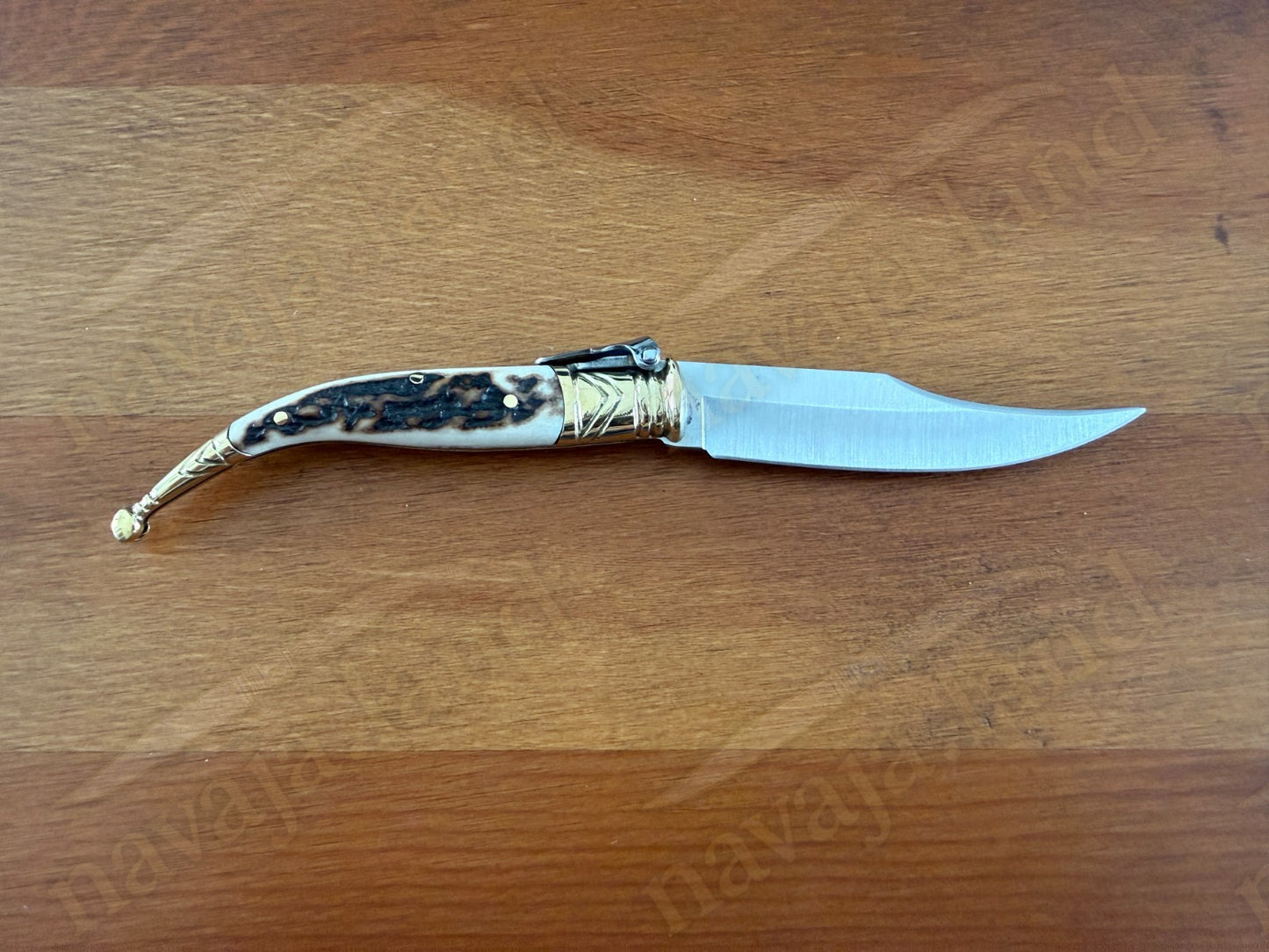 3” Navaja Joker Sevillana Knife Stag Horn Handle High Quality Handmade in Spain