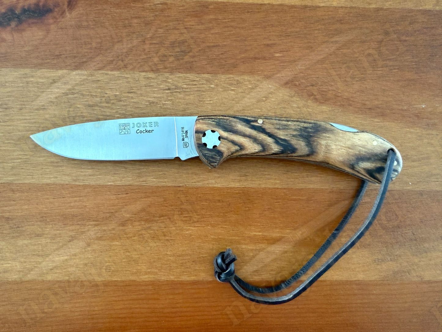Joker Cocker Hunting Folding Knife 3.5” MOVA Blade Bocote Wood Handle From Spain