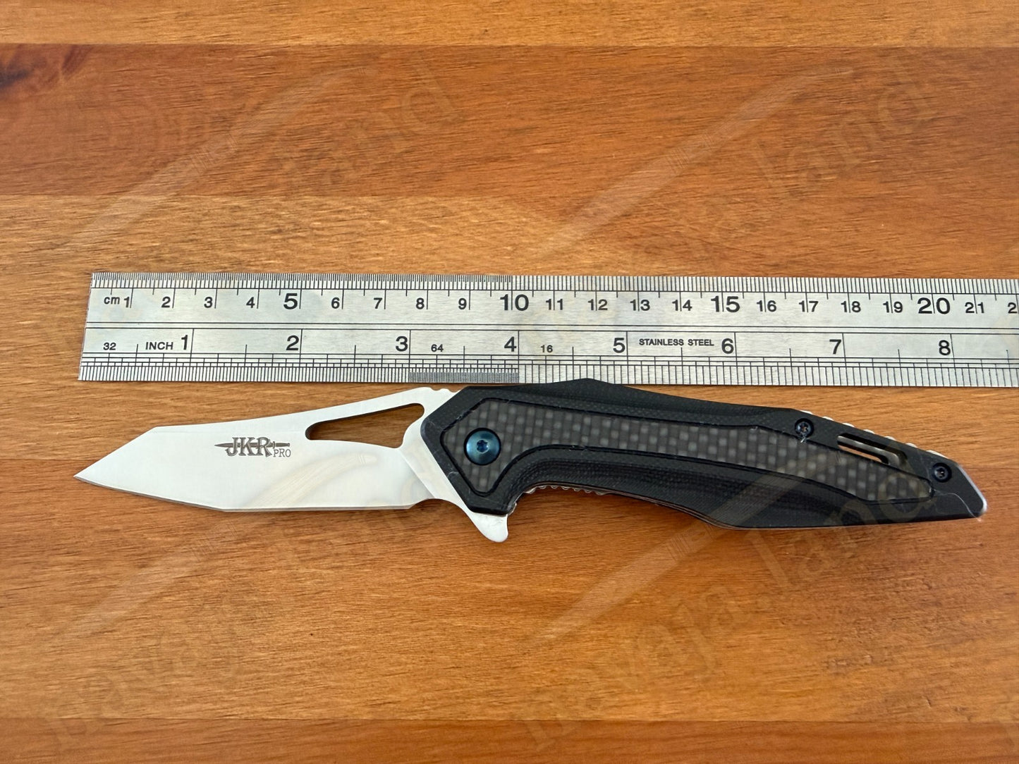 Folding Knife Carbon Fiber & G10 Handle - D2 Steel - 3.1" Blade Presentation Box