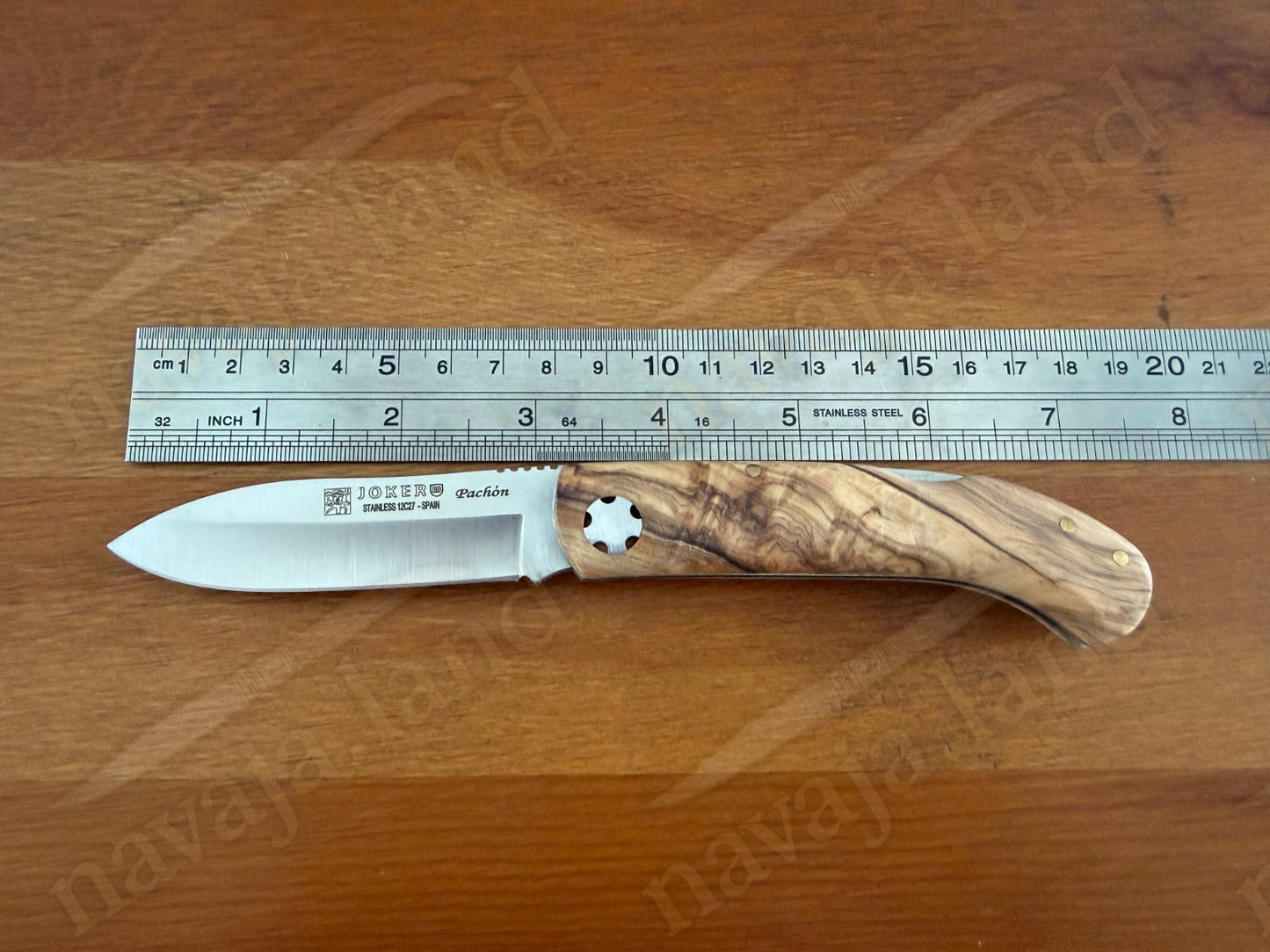 Joker Pachón Sports Pocket Folding Knife Olive Wood Sandvik 12C27 3.14” Blade