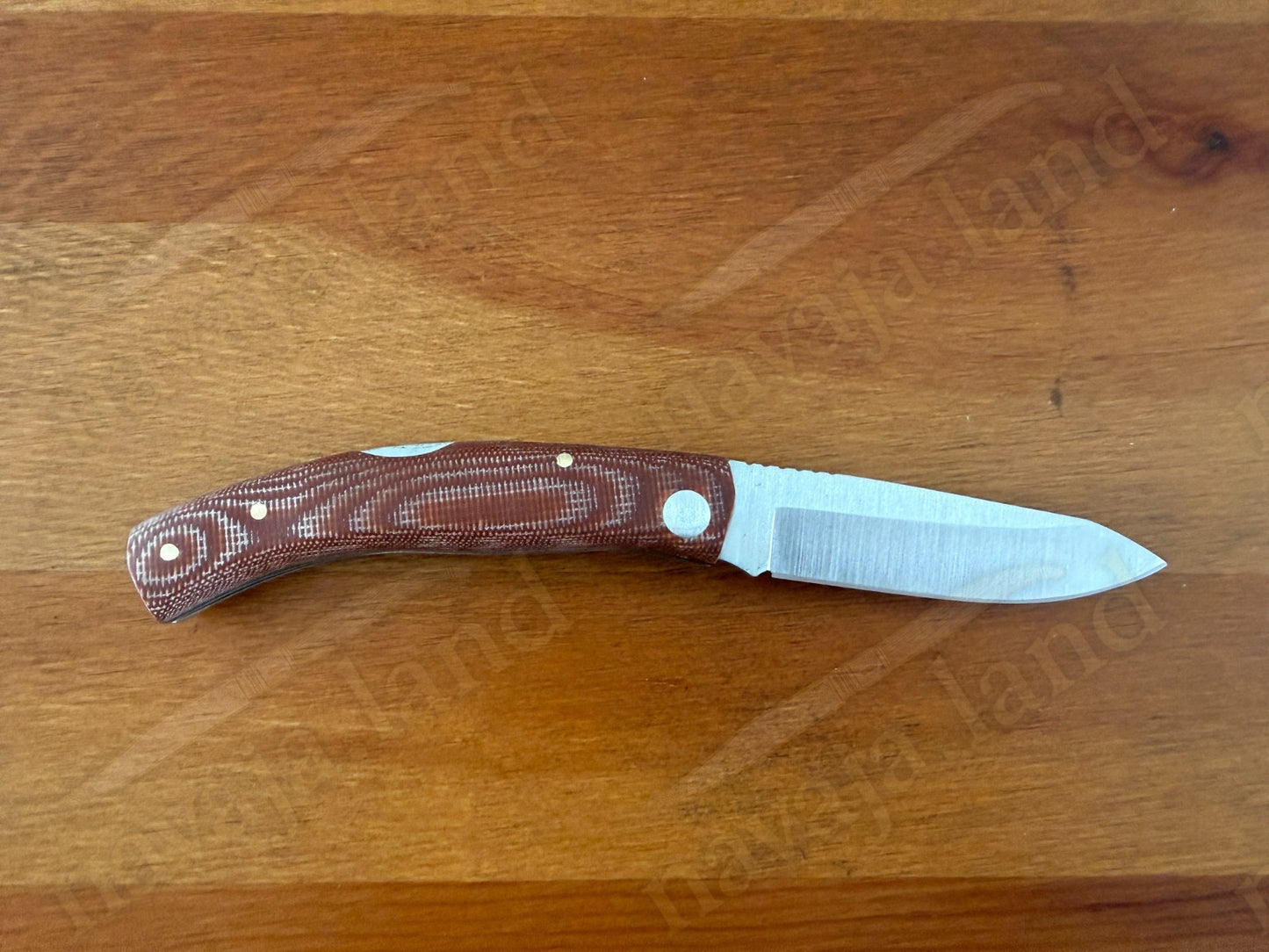 3.15” Joker Ranchera Lockback Folding Knife (Brown Micart Handle) Handmade Spain