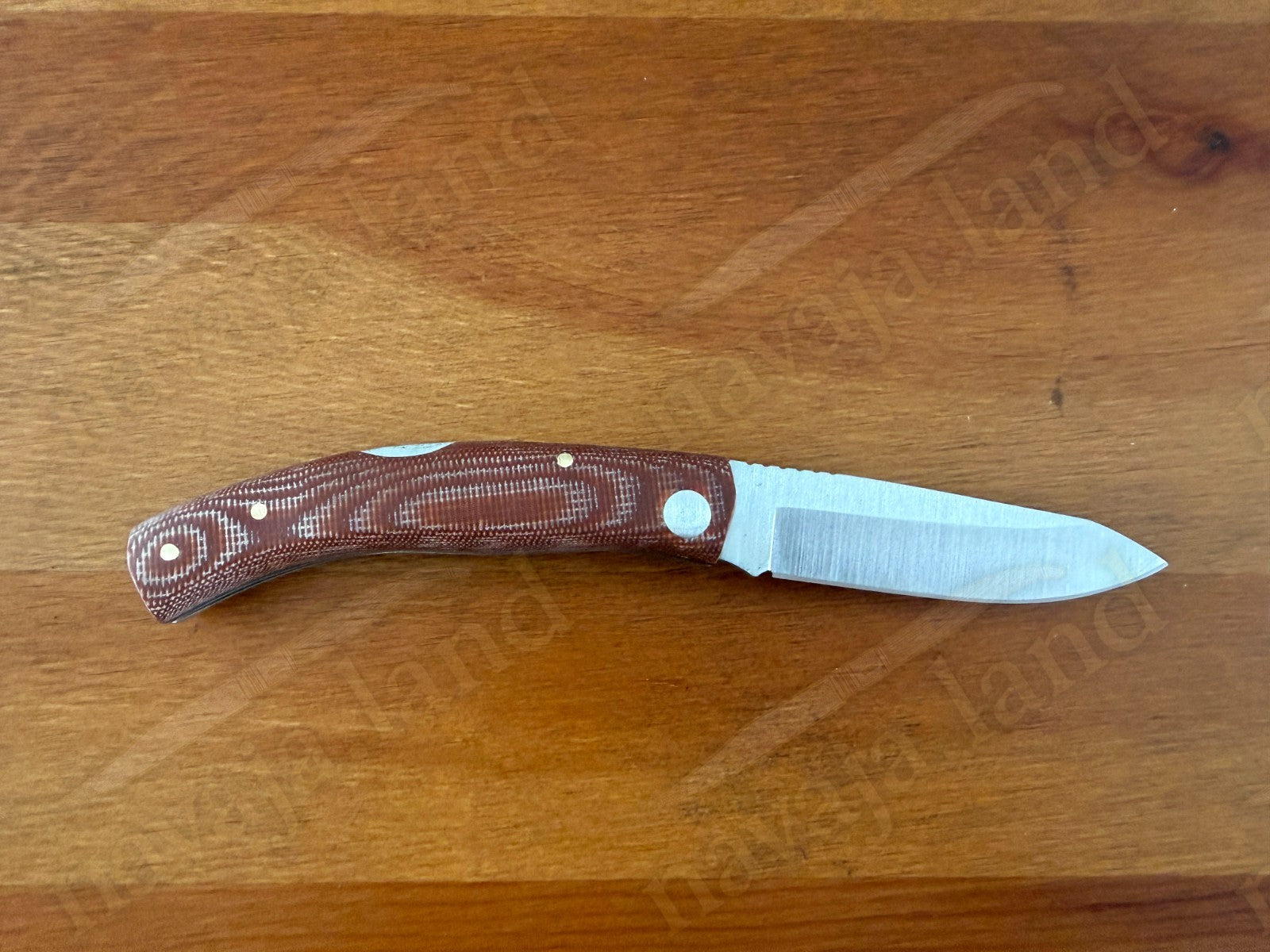 3.15” Joker Ranchera Lockback Folding Knife (Brown Micart Handle) Handmade Spain