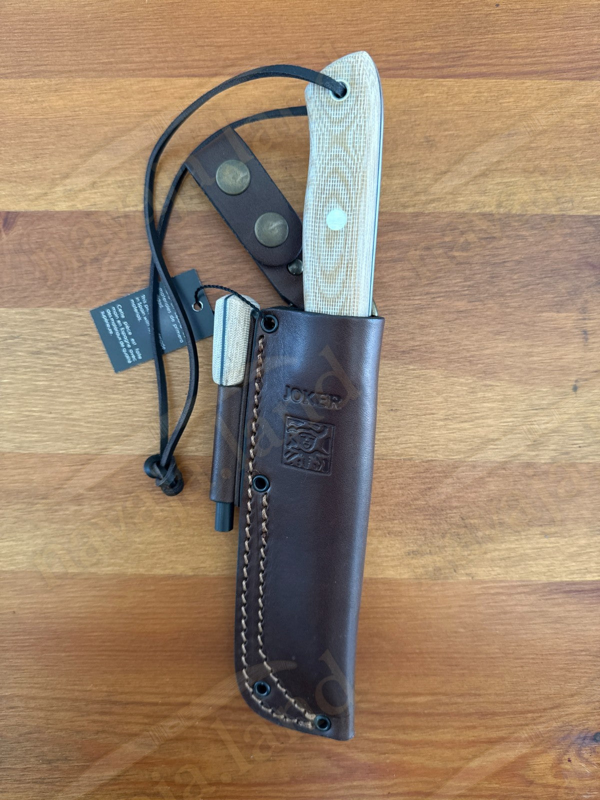 Joker BS9 Nórdico Bushcraft Knife – Micarta Handle + Firesteel – Made in Spain