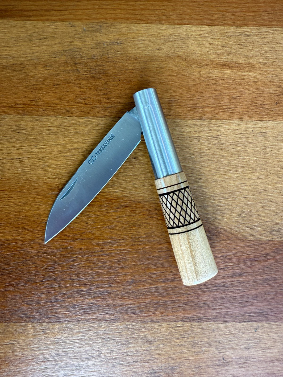 3.1" CQ Taramundi Pocket Knife Cherry Wood Handle Made in Asturias Spain