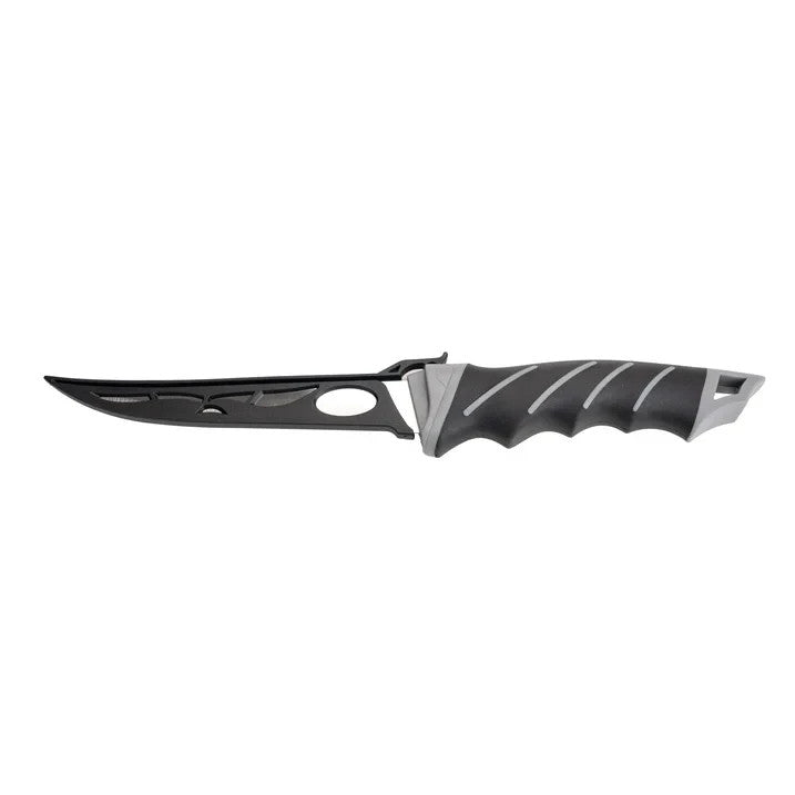 6" Stainless Steel Fillet Fishing Knife with TPR Handle 12" Overall Sheath Inc.
