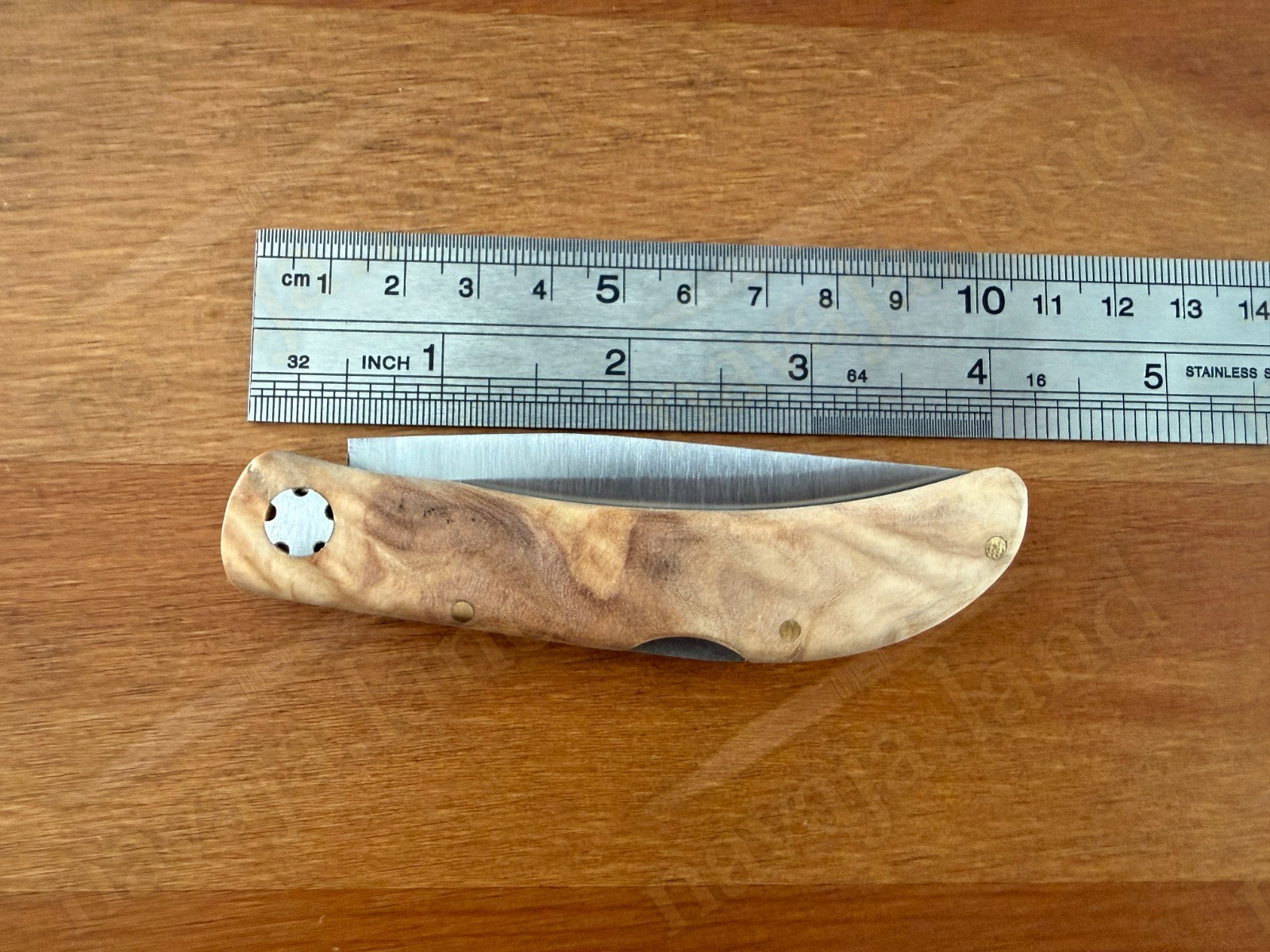 3.15” Joker Pointer Camping Folding Knife (Olive Wood Handle) Handmade in Spain