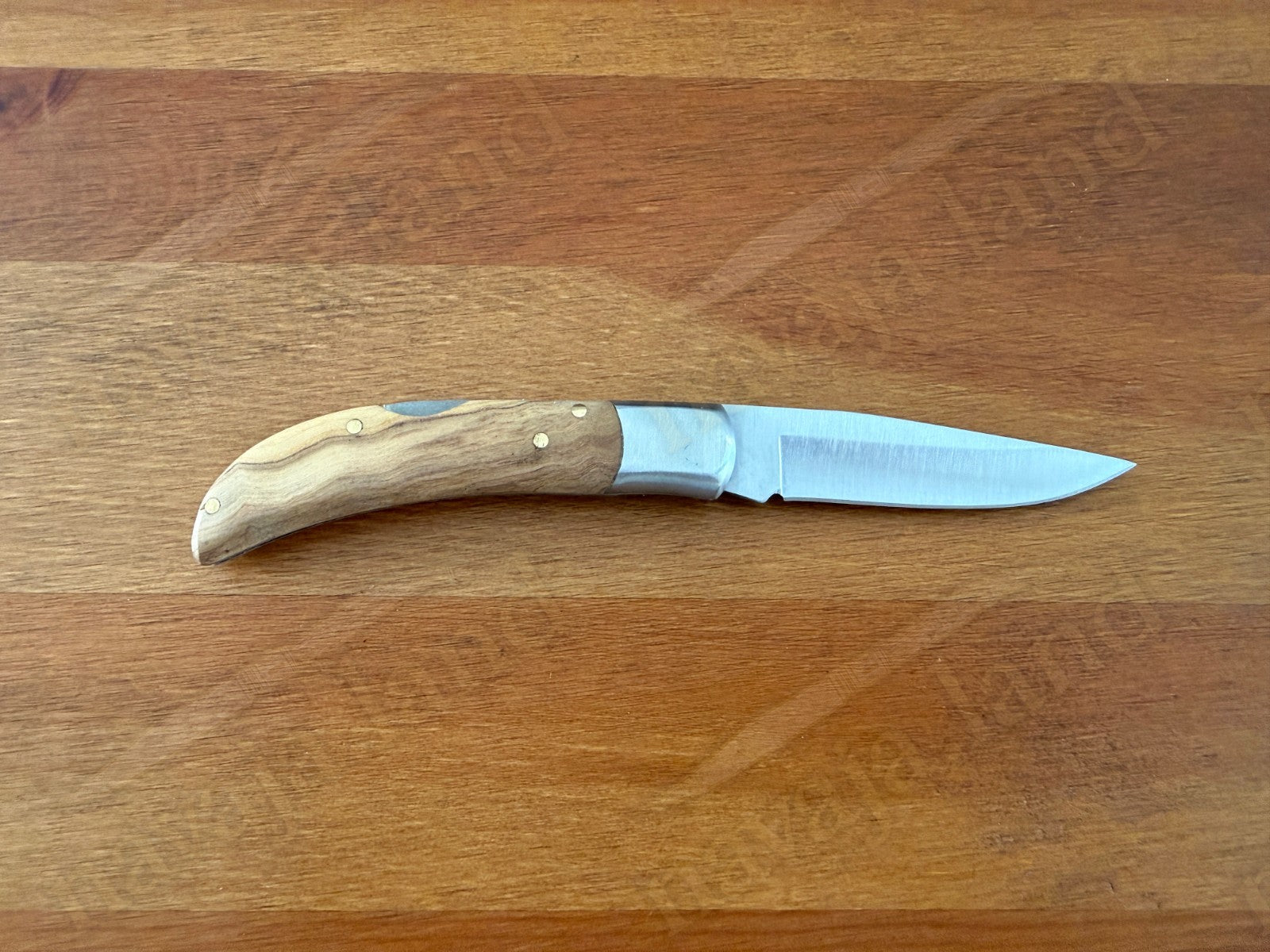 2.9” Joker Pointer Camping Folding Knife (Olive Wood Handle) Handmade in Spain