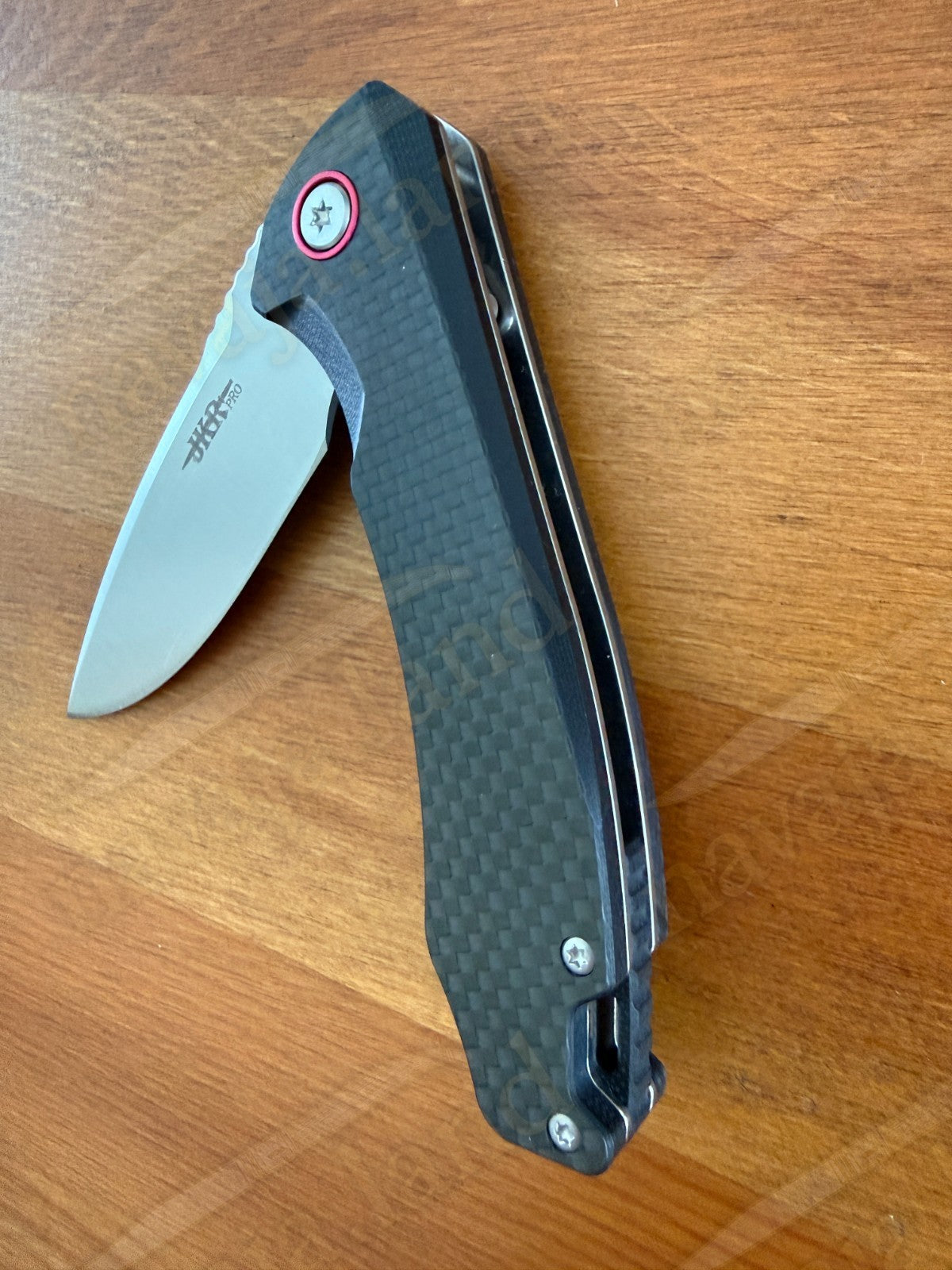 Folding Knife Carbon Fiber & G10 Handle - D2 Steel - 3.2" Blade Presentation Box