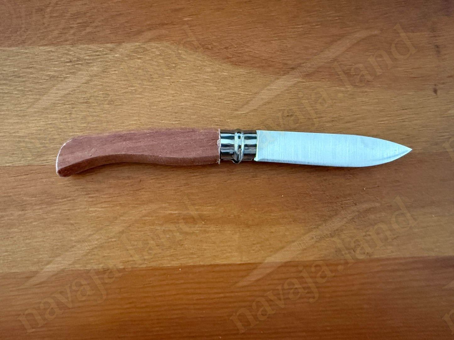 Bubinga Wood Handle Folding Knife – 8 cm (3.15 in) Blade with Viroblock Lock